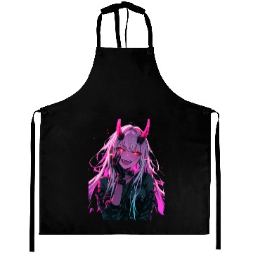 Discover Anime Demon Girl Kawaii Waifu Japanese Anime Aprons