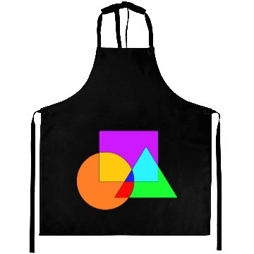 Discover Colorful Design Tringle Square Circle Aprons