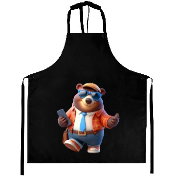 Discover Business Bear Ready for Action Aprons