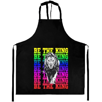 Discover Be The King Lion Rainbow Pride Empowerment Aprons