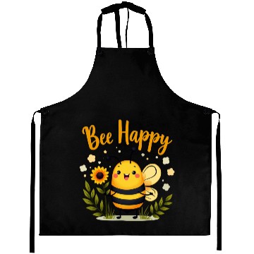 Discover Happy Beekeeping Bee with Sunflower Joy Aprons