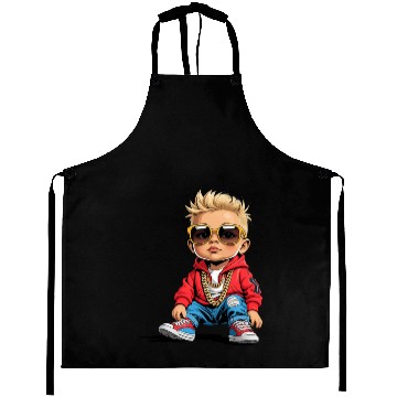 Discover Lil' Vibe – Hip-Hop Toddler Vector Art Aprons
