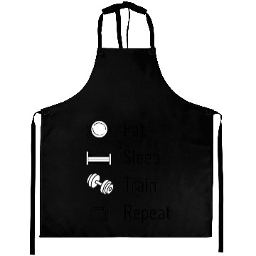 Discover Eat. Sleep. Train. Repeat. Aprons