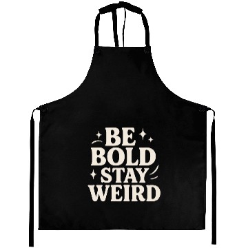 Discover Be Bold Typography Aprons