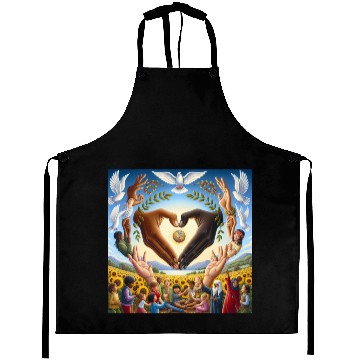 Discover Peace & Love Design Aprons