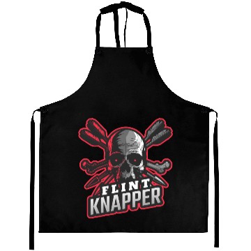 Discover Skull and Arrows Flint Knapper Aprons