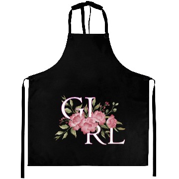 Discover Floral Girl Bloom Art Aprons