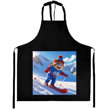 Discover Hamster climbing the mountains cute Aprons