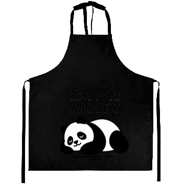 Discover Resting Panda – Inspirational Illustration Aprons