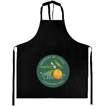 Discover Elegant Citrus Branding Design Aprons