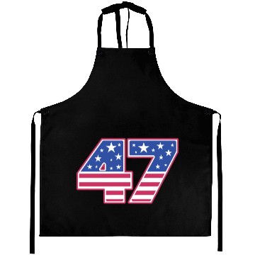 Discover Number 47 in Stars and Stripes Aprons