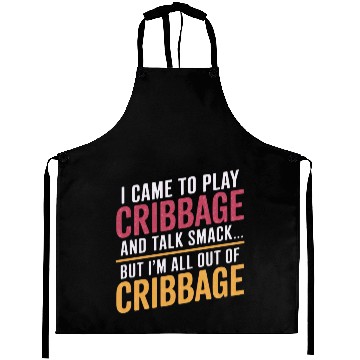 Discover Cribbage Smack Talk Design for Vintage Game Fans Aprons