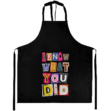 Discover Ransom Note Style Funny Graphic Aprons