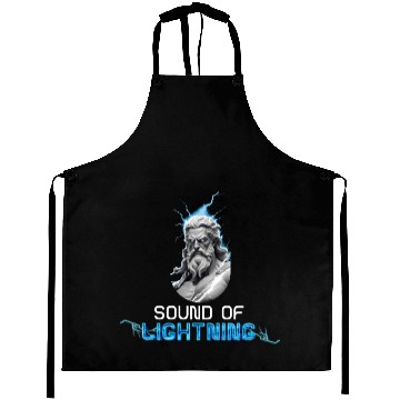 Discover "Lightning God Zeus Aprons – Epic Mythology
