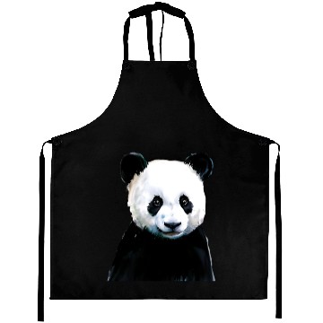 Discover Panda Illustration Aprons