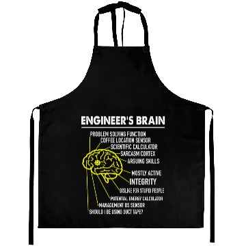 Discover Enginee's brain anatomy for engineer engineering Aprons