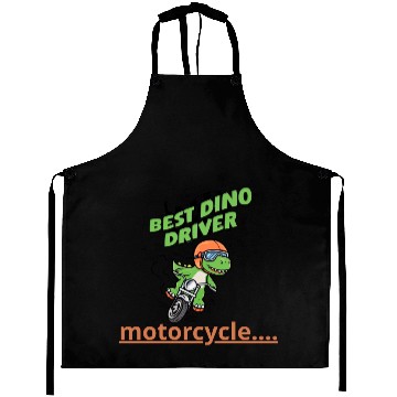 Discover Crocodile riding a motorcycle Aprons