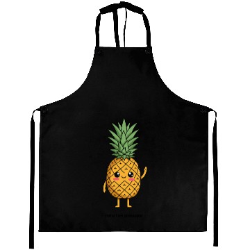Discover cheerful pineapple character Aprons