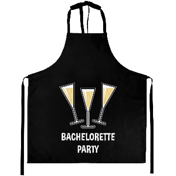 Discover Bachelorette Party (Sparkling Wine Funnel Shut 3C) Aprons