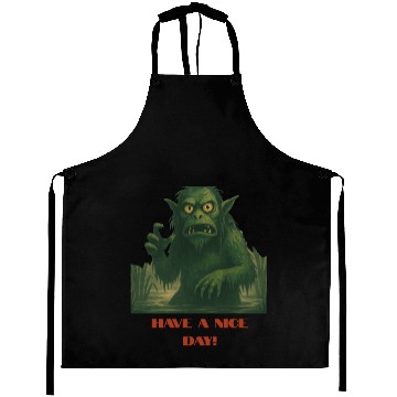 Discover Have a Nice Day – Funny Monster Swamp Art Aprons