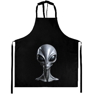 Discover Real Tall Grey Alien Extraterrestrial Aprons