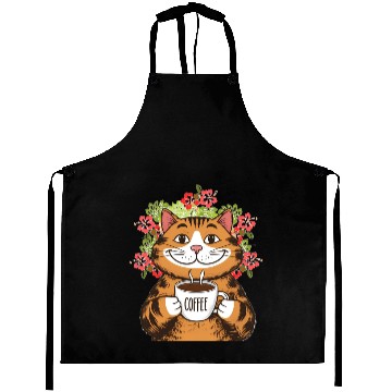 Discover Coffee, Cats & Hibiscus Aprons