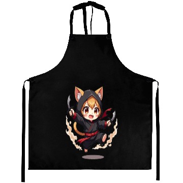 Discover Chibi Ninja Cat Aprons
