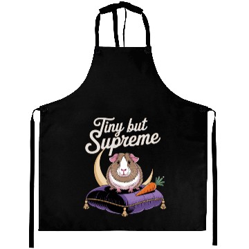 Discover Tiny But Supreme Guinea Pig Royalty with Crown Aprons