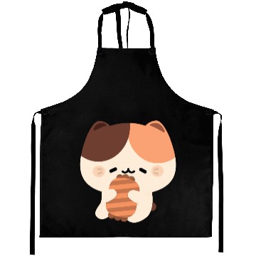 Discover Sleepy Tortie Cat Aprons