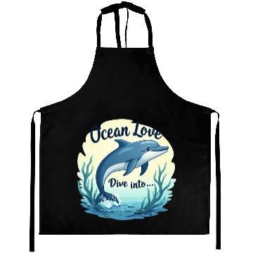 Discover Playful dolphins Aprons