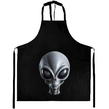 Discover Real Small Grey Alien Extraterrestrial Aprons