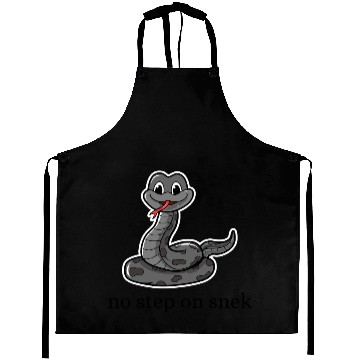 Discover no step on snek funny Aprons