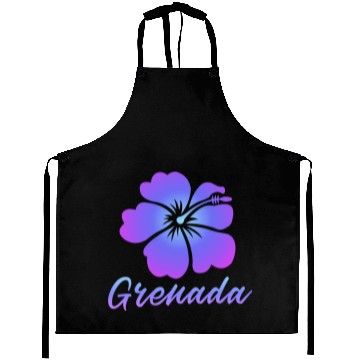 Discover Grenada Hibiscus Aprons