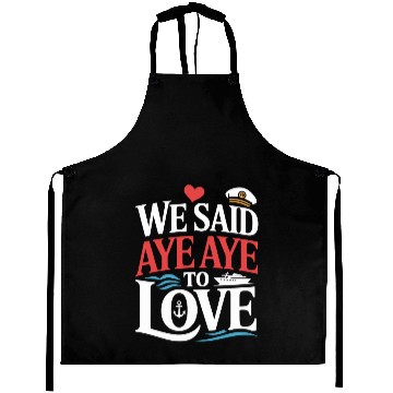 Discover Romantic Cruise Ocean Love Sunset Sail Couples Aprons