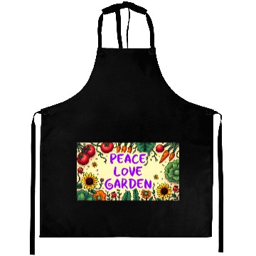 Discover Peace, Love, Garden Aprons