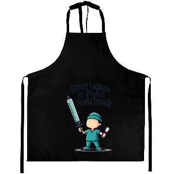 Discover Finally licensed to poke people legally Aprons