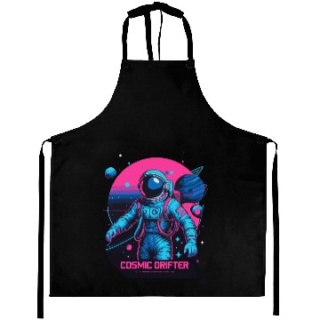 Discover Cosmic Drifter Synthwave Aprons