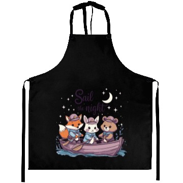 Discover Sail the Night Whimsical Animal Aprons