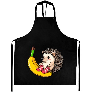 Discover Hedgehog on a Banana Aprons
