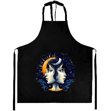 Discover Zodiac Card Gemini Aprons
