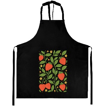 Discover Strawberry Garden Pattern Aprons