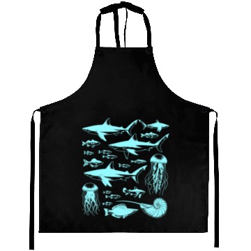 Discover Shark Fish Octopus Nature Aprons