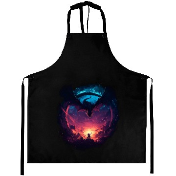 Discover Epic Dragon Motif Fantasy Meets Heroism Aprons