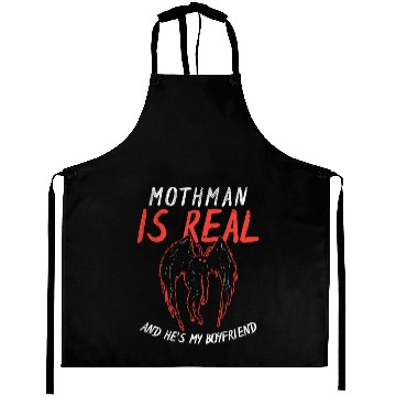 Discover Mothman Is My Boyfriend For Cryptid Lover Aprons