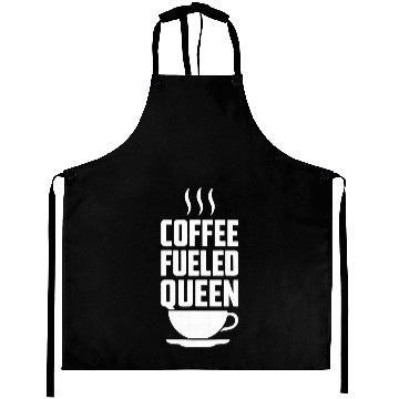 Discover Coffee Fueled Queen Mothers Day Design Aprons