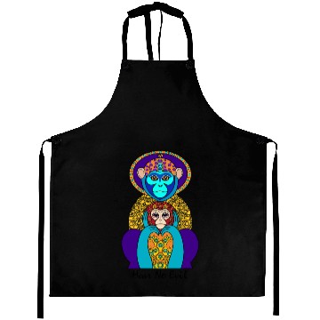 Discover Hear No Evil Silly Monkey Aprons