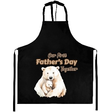 Discover Our First Father's Day Together - Polar Bear Aprons