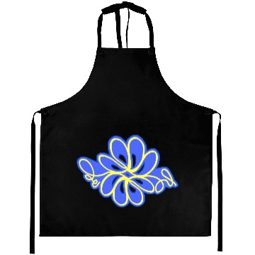 Discover Blue and yellow wildflower2 Aprons