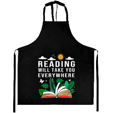 Discover Reading Teacher Librarian Read Book Aprons