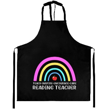 Discover Reading Teacher Literature Book Library Aprons